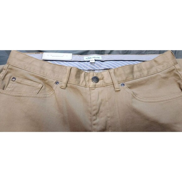 Peter Millar Ultimate Sateen Five-Pocket Pant *Khaki * Size 33 * NWT - Picture 10 of 11